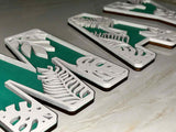 Personalized Tropical Leaf Name Decor – Custom Layered Letters, Perfect Gift for Birthdays, Baby Showers & Beach Lovers