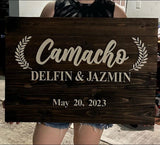 Large Wedding - Newlywed Sign