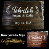 Large Wedding - Newlywed Sign